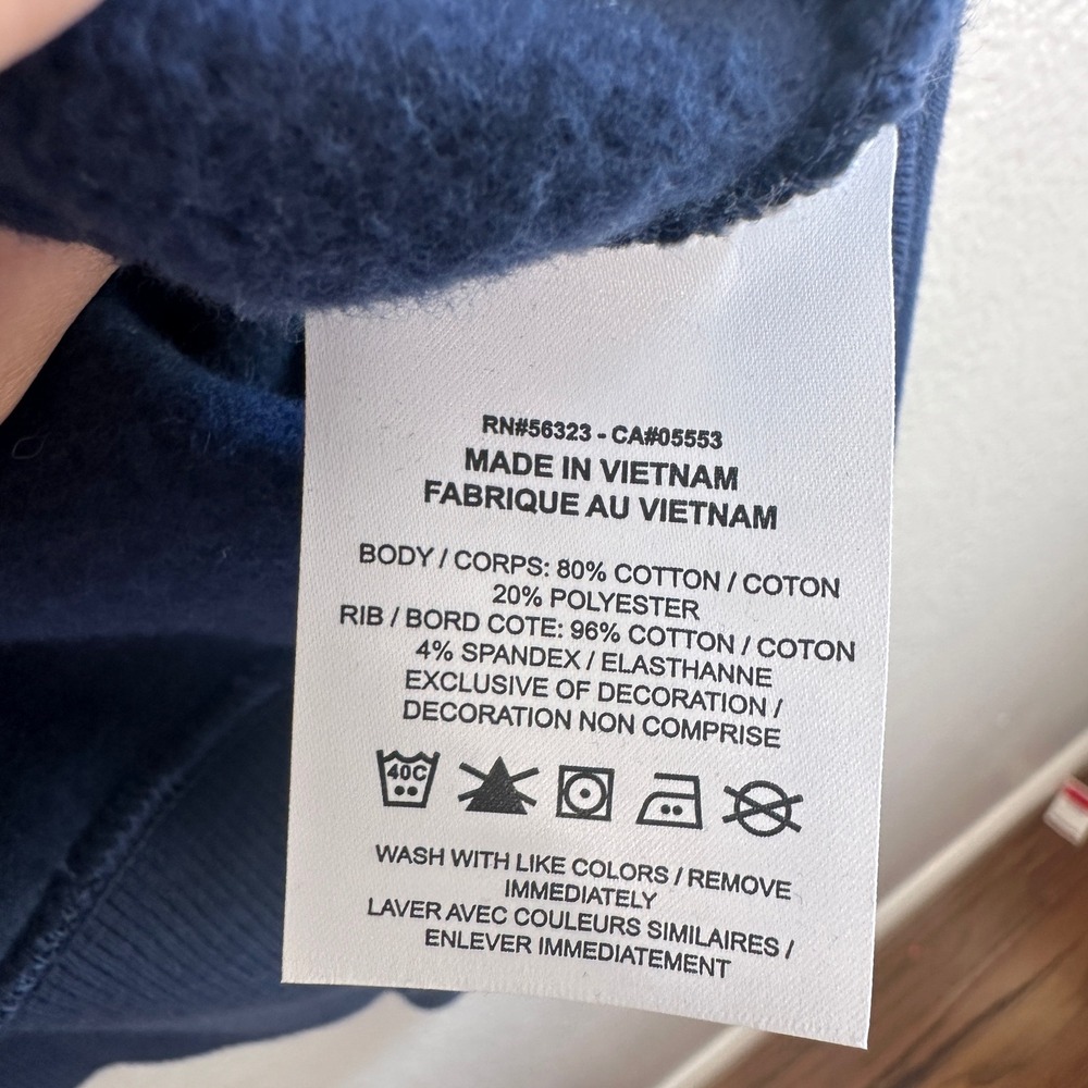 Nike Sportswear Phoenix Fleece Oversized Crewneck Graphic Sweatshirt Navy Blue L - Picture 5 of 6
